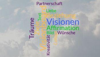 Wordcloud Visionsboard Beziehung