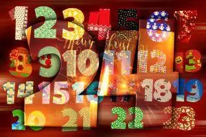 Adventskalender mit bunten Zahlen. Brauchen Paare einen Adventskalender?